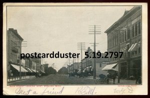 h2676 - MIDLAND Michigan 1900s Main Street. Stores