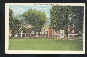 CHARLES CITY IOWA CEDAR VALLEY HOSPITAL VINTAGE POSTCARD