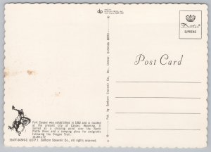 Western~Casper WY~Hist Fort Casper~Camping Place For Emigrants~Continental PC