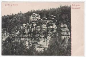 Brandhotel Polenztal Sachs Schweiz Switzerland 1905c postcard