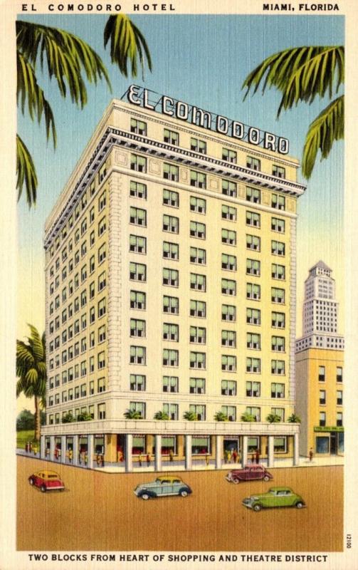Florida Miami El Comodoro Hotel 1949