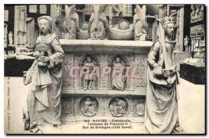 Old Postcard Nantes Cathedral Tomb of Francis II Duke of Brittany