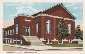 Kentucky Barbourville First Baptist Church Curteich