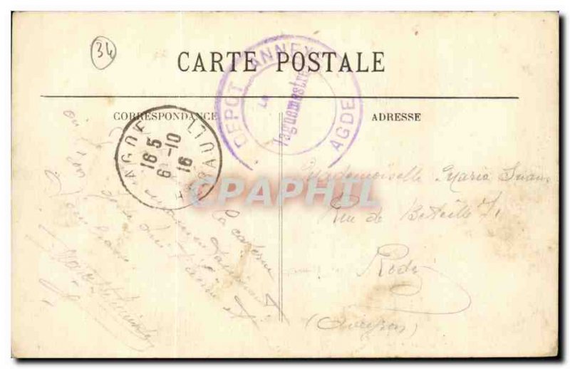 Agde - Mirabel Barracks - Old Postcard