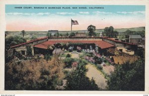 SAN DIEGO, California, 1910s; Inner Court, Ramona's Marriage Place