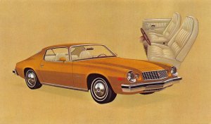 Advertising Postcard 1974 Chevrolet Camaro Sport Coupe~113535