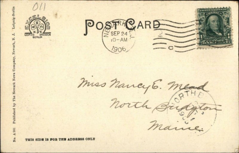 Newark NJ Wallace Hall YMCA c1905 Postcard