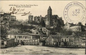 CPA auch vue du pont saint pierre-stairs and cathedrale (1169331)
							
							