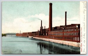 Lowell Massachusetts MA Mill Of Marimac River Factory Landmark Postcard