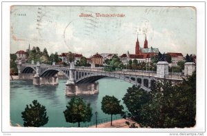 BASEL, Switzerland, PU-1906; Wettsteinbrucke