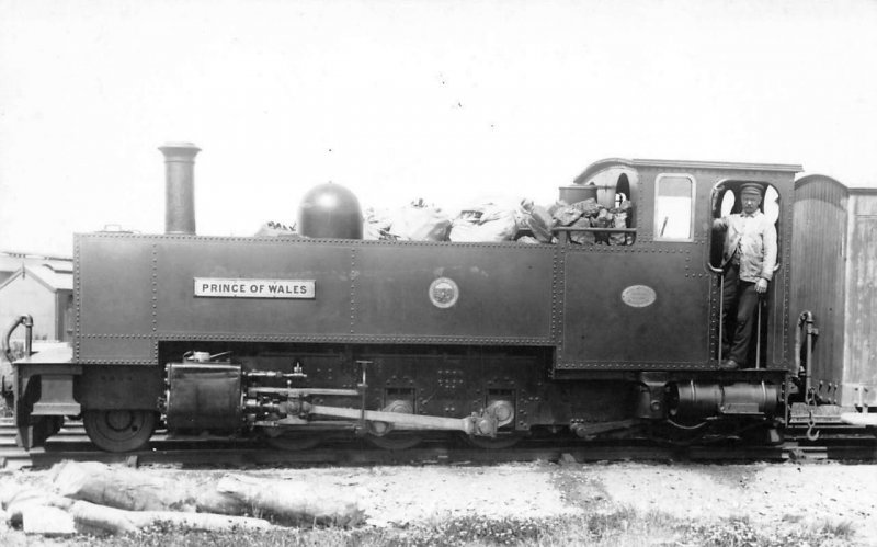 RPPC PRINCE OF WALES Westminster, London Train Railroad Vintage Photo Postcard