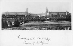 Pretoria South Africa Union Buildings Real Photo Antique Postcard (J34699)