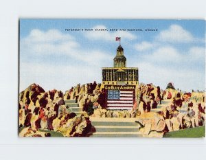 Postcard Petersens Rock Garden Oregon USA