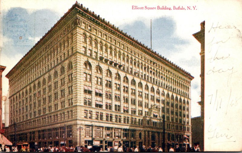 New York Buffalo Ellicott Square Buidling 1908