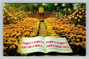 Pittsburgh PA, Schenley Park, Humpty Dumpty Floral, Chrome Pennsylvania Postcard