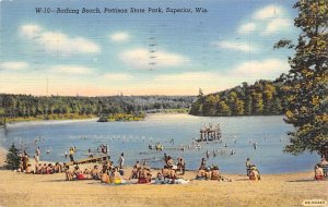 Bathing Beach Pattison State Park - Superior, Wisconsin WI  