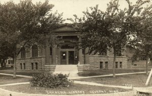 PC CPA US, MINN, LUVERNE, CARNEGIE LIBRARY, REAL PHOTO Postcard (b14898)