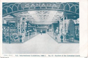 N.Z. International Exhibition, 1906-7 ; Canada Pavilion Interior, PU-1906