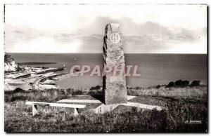 Saint Velery en Caux - The commemorative monument on the cliffs - Old Postcard