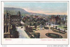 MONTREAL, Quebec, Canada, 1910-1920s; Dominion Square With Windsor Hotel