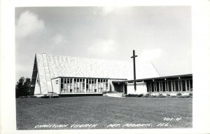 RRPC Postcard; Christian Church, Mt. Morris IL Ogle County 301-H LL Cook