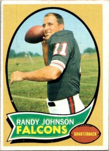 1970 Topps Football Card Randy Johnson Atlanta Falcons sk21476