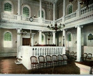 Circa 1900-07 Jewish Synagogue Touro St, Newport, RI Vintage Postcard P10