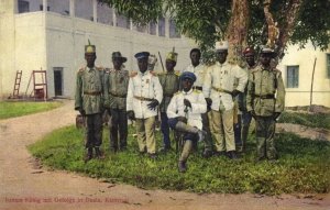 cameroon, DUALA, Bamum King Ibrahim Njoya with Staff (1910s) Postcard