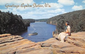 Greetings Lyndon Station A Winnebago Indian Maiden Lyndon Station WI 