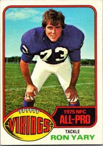 1976 Topps Football Card Ron Yary Minnesota Vikings sk4439