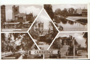 Cambridgeshire Postcard - Views of Cambridge - Real Photograph - Ref TZ4456