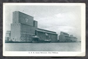 dc587 - FORT WILLIAM Ontario 1920s CPR Grain Elevators Postcard