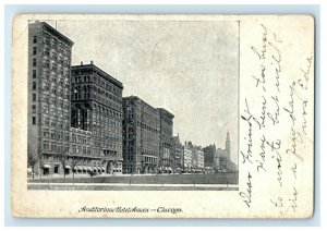 1906 Auditorium Hotel Annex Building Chicago Illinois IL Posted Antique Postcard