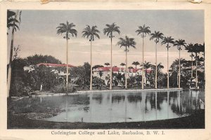 Codrington College and Lake Barbados West Indies Unused 