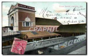 Old Postcard Union Station Omaha Neb