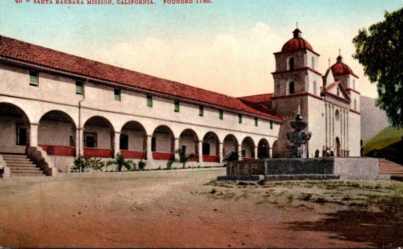 California Santa Barbara Mission Founded 1786