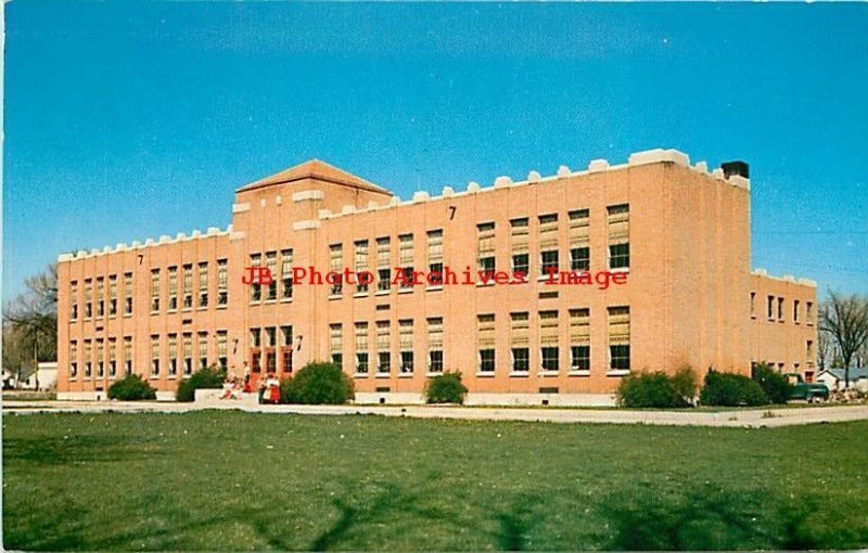 ID, Gooding, Idaho, Junior High School, Exterior View, Eric J Seaich No 14495 