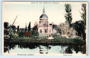 BUENOS AIRES, ARGENTINA  Handcolored ZOOLOGICAL GARDEN South America Postcard