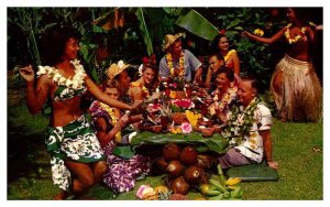 Postcard PEOPLE SCENE State Of Hawaii HI AT0947