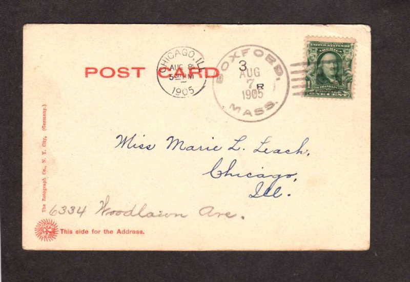MA The Neck Harbor Marblehead  Cottages Massachusetts UDB Postcard  1905 Mass