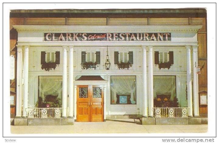 Clark's Colonial Restaurant, Cleveland, Ohio, 40-60s