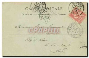 Old Postcard Bourges Notre Dame church