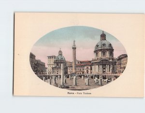 Postcard Foro Traiano Rome Italy