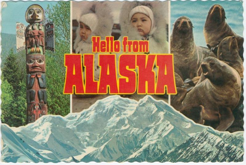 Alaska, AK. Hello From Alaska Postcard