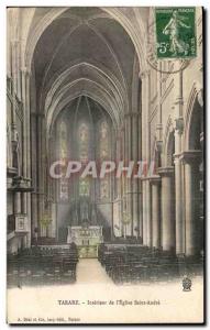 Old Postcard Tarare Interior L & # 39Eglise Saint Andre