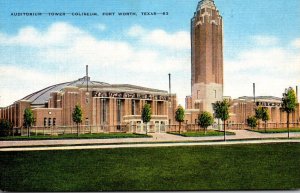 Texas Fort Worth Skyline Coliseum Auditorium and Tower