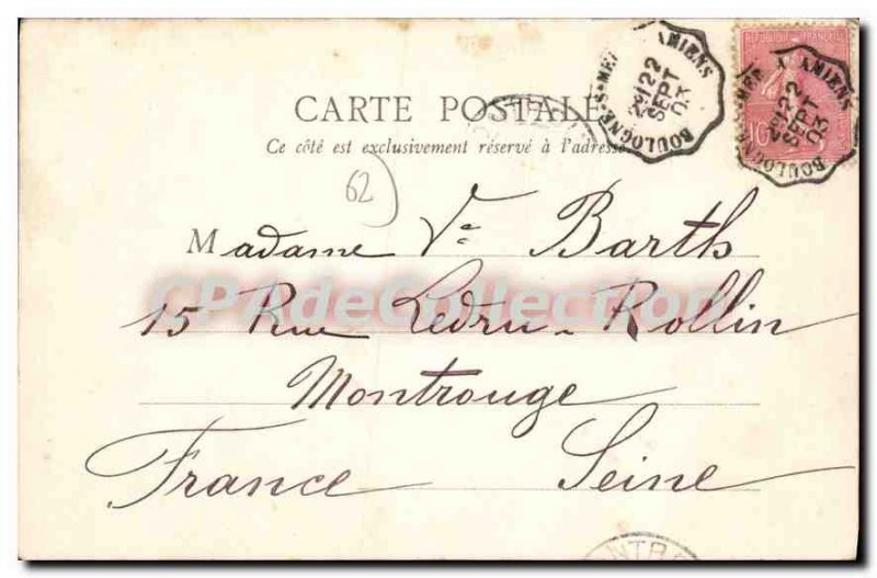 Postcard Old Train Etaples