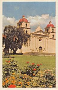 SANTA BARBARA CALIFORNIA~MISSION FOUNDED IN 1786-TRUEPICTURE PHOTO POSTCARD