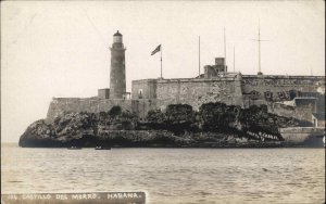 Habana Havana Cuba Castillo del Morro Castle Real Photo Vintage Postcard