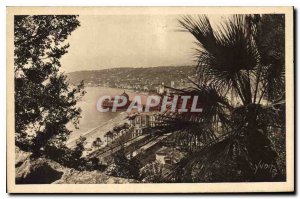 Old Postcard Nice Alpes Maritimes Panoramic View from the Cascade du Chateau